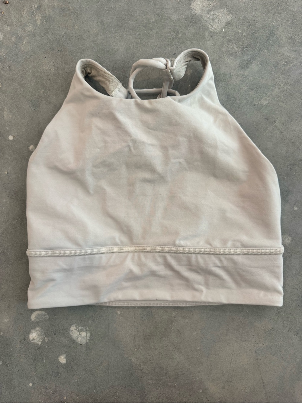 lululemon athletica Cream High-Neck Sports Bra